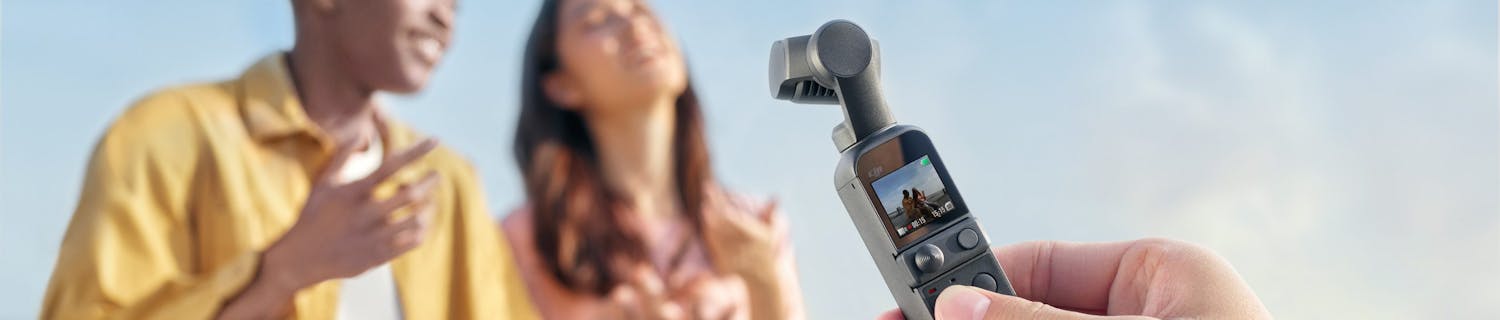 DJI Pocket 2 fotograferar ungt par